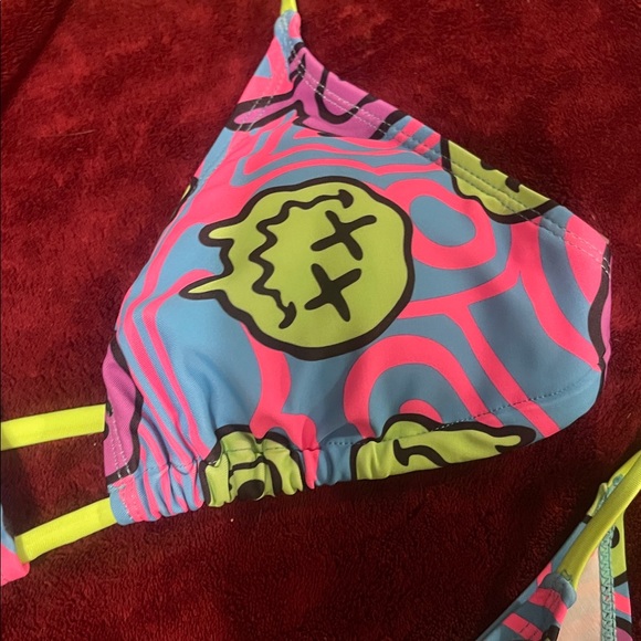 NWOT SHEIN Multicolor Graphic Bikini - Picture 9 of 10
